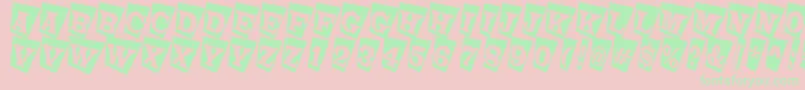 LatinotitulcmtwRegular Font – Green Fonts on Pink Background