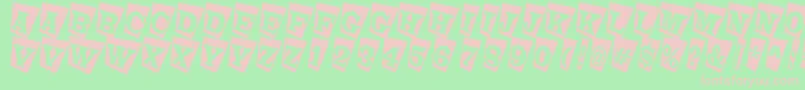 LatinotitulcmtwRegular Font – Pink Fonts on Green Background