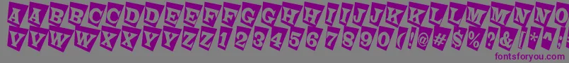 LatinotitulcmtwRegular Font – Purple Fonts on Gray Background