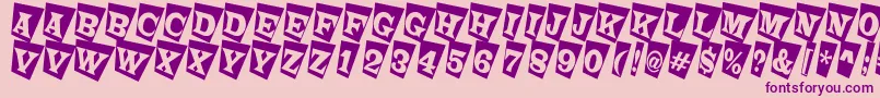 LatinotitulcmtwRegular Font – Purple Fonts on Pink Background