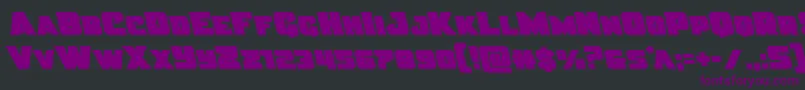 Justiceleft Font – Purple Fonts on Black Background