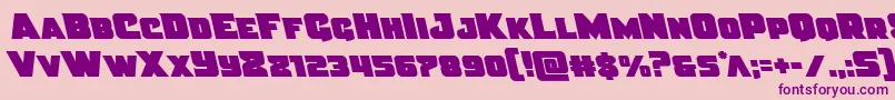 Justiceleft Font – Purple Fonts on Pink Background