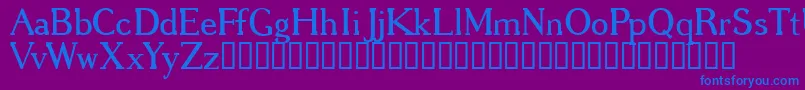 Gregrg Font – Blue Fonts on Purple Background