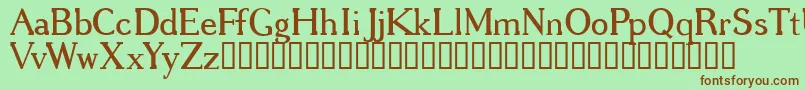 Gregrg Font – Brown Fonts on Green Background