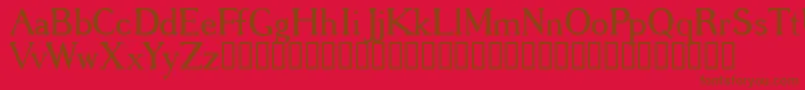 Gregrg Font – Brown Fonts on Red Background