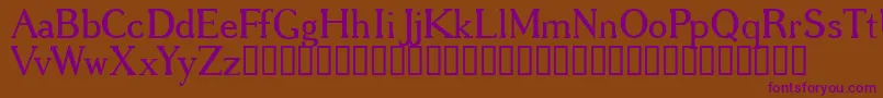 Gregrg Font – Purple Fonts on Brown Background