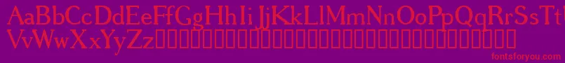 Gregrg Font – Red Fonts on Purple Background