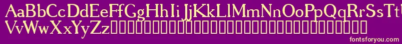 Gregrg Font – Yellow Fonts on Purple Background