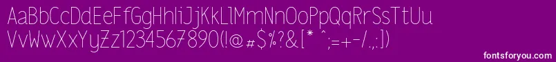 Lslight Font – White Fonts on Purple Background