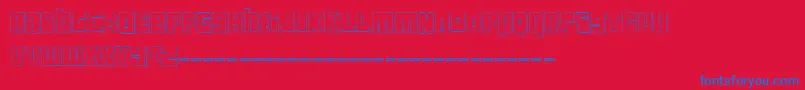 フォントFtScandinaviantitan2White – 赤い背景に青い文字