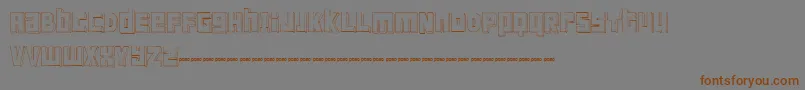 FtScandinaviantitan2White-Schriftart – Braune Schriften auf grauem Hintergrund