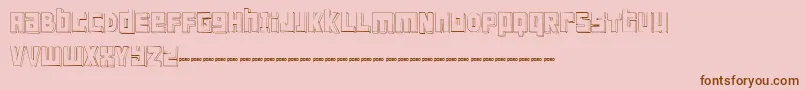 Шрифт FtScandinaviantitan2White – коричневые шрифты на розовом фоне