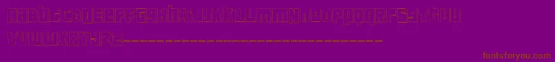 フォントFtScandinaviantitan2White – 紫色の背景に茶色のフォント
