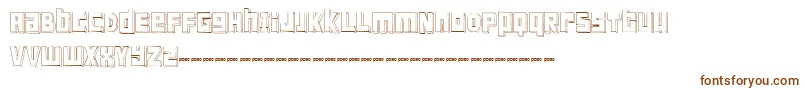 FtScandinaviantitan2White Font – Brown Fonts on White Background