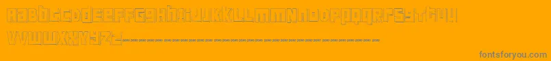 FtScandinaviantitan2White Font – Gray Fonts on Orange Background