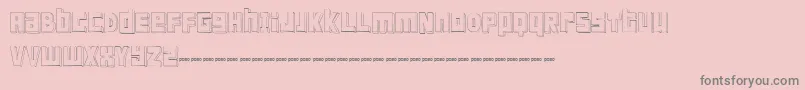 FtScandinaviantitan2White Font – Gray Fonts on Pink Background