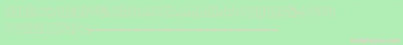 フォントFtScandinaviantitan2White – 緑の背景にピンクのフォント