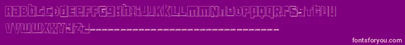 FtScandinaviantitan2White Font – Pink Fonts on Purple Background