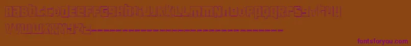 FtScandinaviantitan2White Font – Purple Fonts on Brown Background
