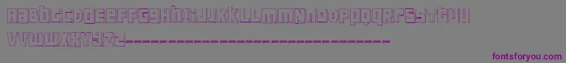FtScandinaviantitan2White Font – Purple Fonts on Gray Background
