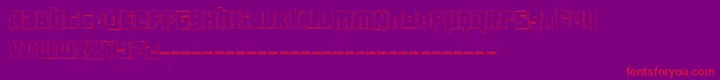 FtScandinaviantitan2White-fontti – punaiset fontit violetilla taustalla