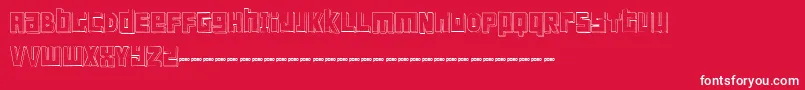 FtScandinaviantitan2White Font – White Fonts on Red Background