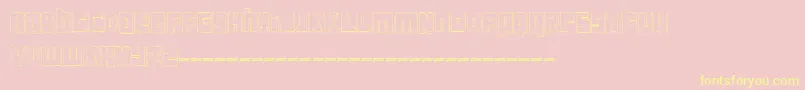 Шрифт FtScandinaviantitan2White – жёлтые шрифты на розовом фоне