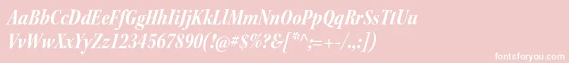 KeplerstdBoldcnitsubh Font – White Fonts on Pink Background