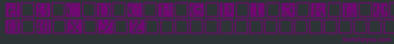 Police Eileencaps – polices violettes sur fond noir