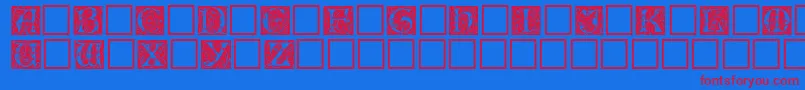 fuente Eileencaps – Fuentes Rojas Sobre Fondo Azul