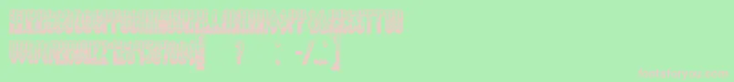 RussianLandOld Font – Pink Fonts on Green Background