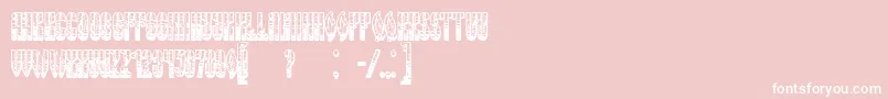 RussianLandOld Font – White Fonts on Pink Background