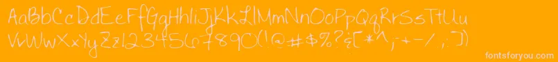 fuente Lehn030 – Fuentes Rosadas Sobre Fondo Naranja