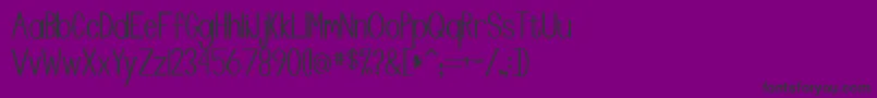 Manta-Schriftart – Schwarze Schriften auf violettem Hintergrund
