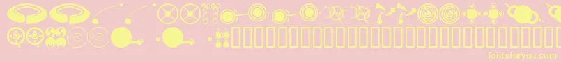 Cropbi Font – Yellow Fonts on Pink Background