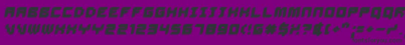 Delibo Font – Black Fonts on Purple Background