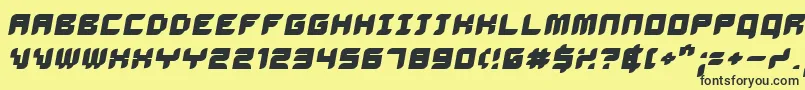 Delibo Font – Black Fonts on Yellow Background