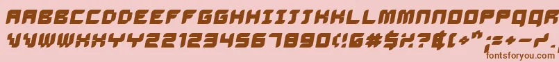 Delibo Font – Brown Fonts on Pink Background