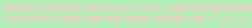 Delibo Font – Pink Fonts on Green Background
