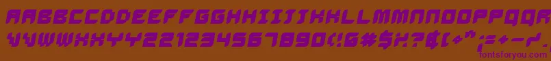 Delibo Font – Purple Fonts on Brown Background