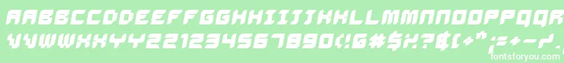 Delibo Font – White Fonts on Green Background