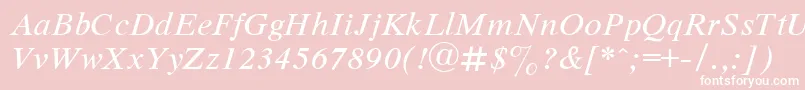 Dutchi Font – White Fonts on Pink Background