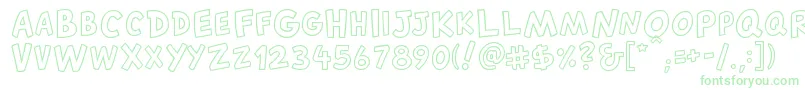 Шрифт CantedfxRegular – зелёные шрифты
