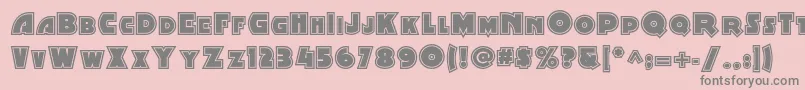 Minstrelpostertwonf Font – Gray Fonts on Pink Background