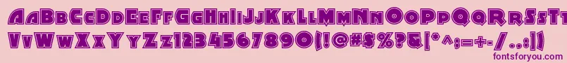 Minstrelpostertwonf Font – Purple Fonts on Pink Background