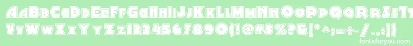 Minstrelpostertwonf Font – White Fonts on Green Background