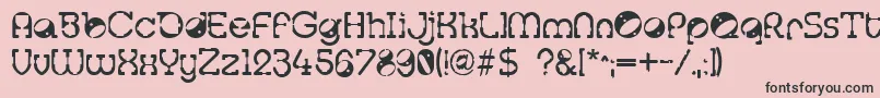 Tralfam ffy Font – Black Fonts on Pink Background