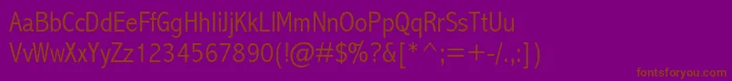 Abalc Font – Brown Fonts on Purple Background