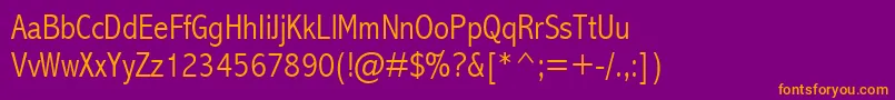 Abalc Font – Orange Fonts on Purple Background