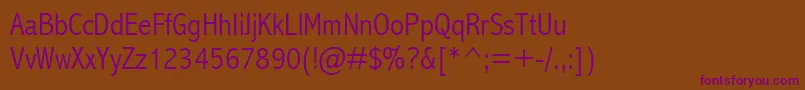 Abalc Font – Purple Fonts on Brown Background